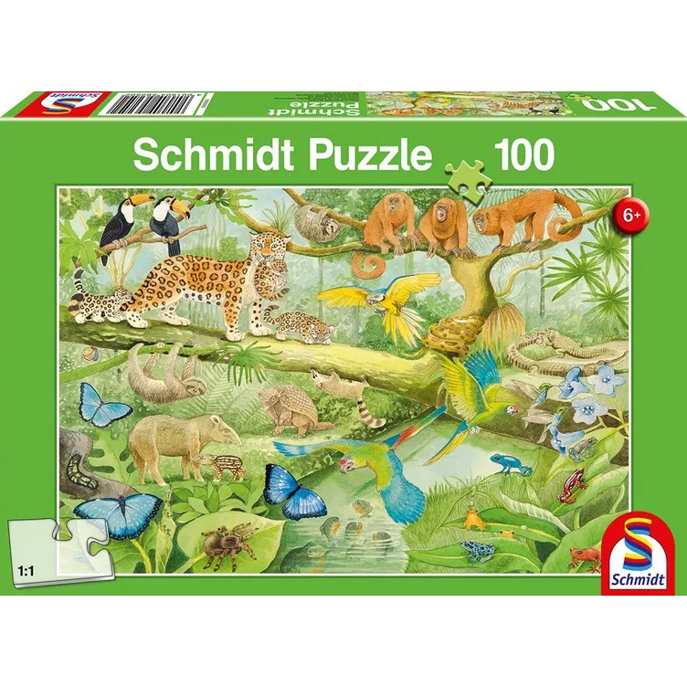 Schmidt Spiele Schmidt Dieren in de Jungle 100 stukjesonline kaufen MANOR