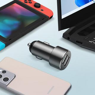 Baseus  USB Autoladegerät + 2xZigarettenanzünder 