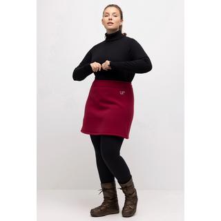 Ulla Popken  Jupe, fourrure d'imitation, ceinture élastique, taille haute 