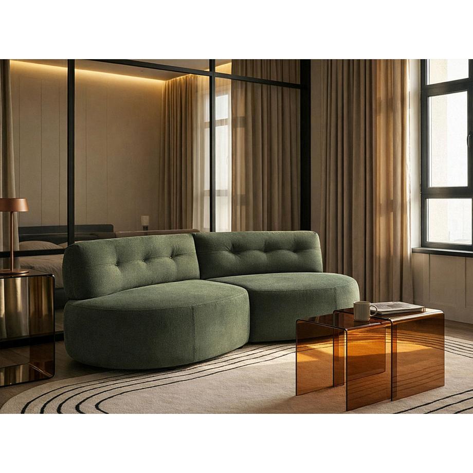 Beliani 3 Sitzer Sofa aus Stoff Modern LAERDAL  