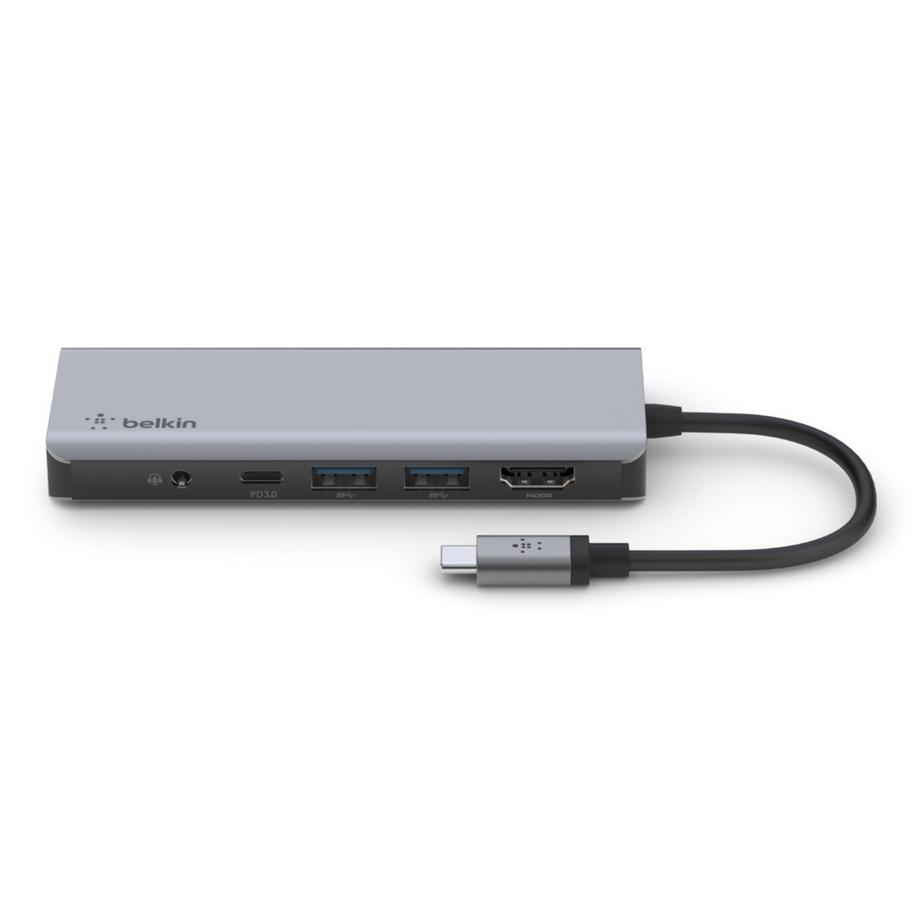 belkin  7-in-1-Multiport (1 x HDMI, DisplayPort, Mini DisplayPort, VGA, DVI-D, DVI-I, 100 W, USB C, U 