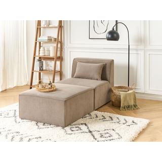 Beliani Chaiselongue aus Cord Modern LEMVIG  