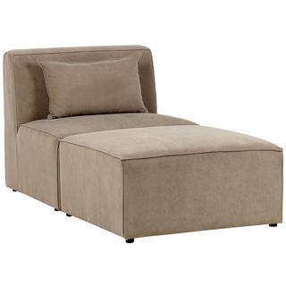 Beliani Chaiselongue aus Cord Modern LEMVIG  