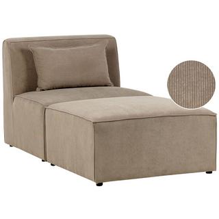 Beliani Chaiselongue aus Cord Modern LEMVIG  