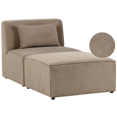 Beliani Chaiselongue aus Cord Modern LEMVIG  