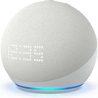 amazon  Echo Dot mit Uhr (5. Gen.) - bianco 