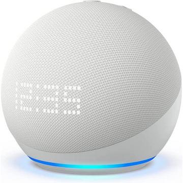 Smartspeaker Echo Dot 5. Gen. mit Uhr Weiss