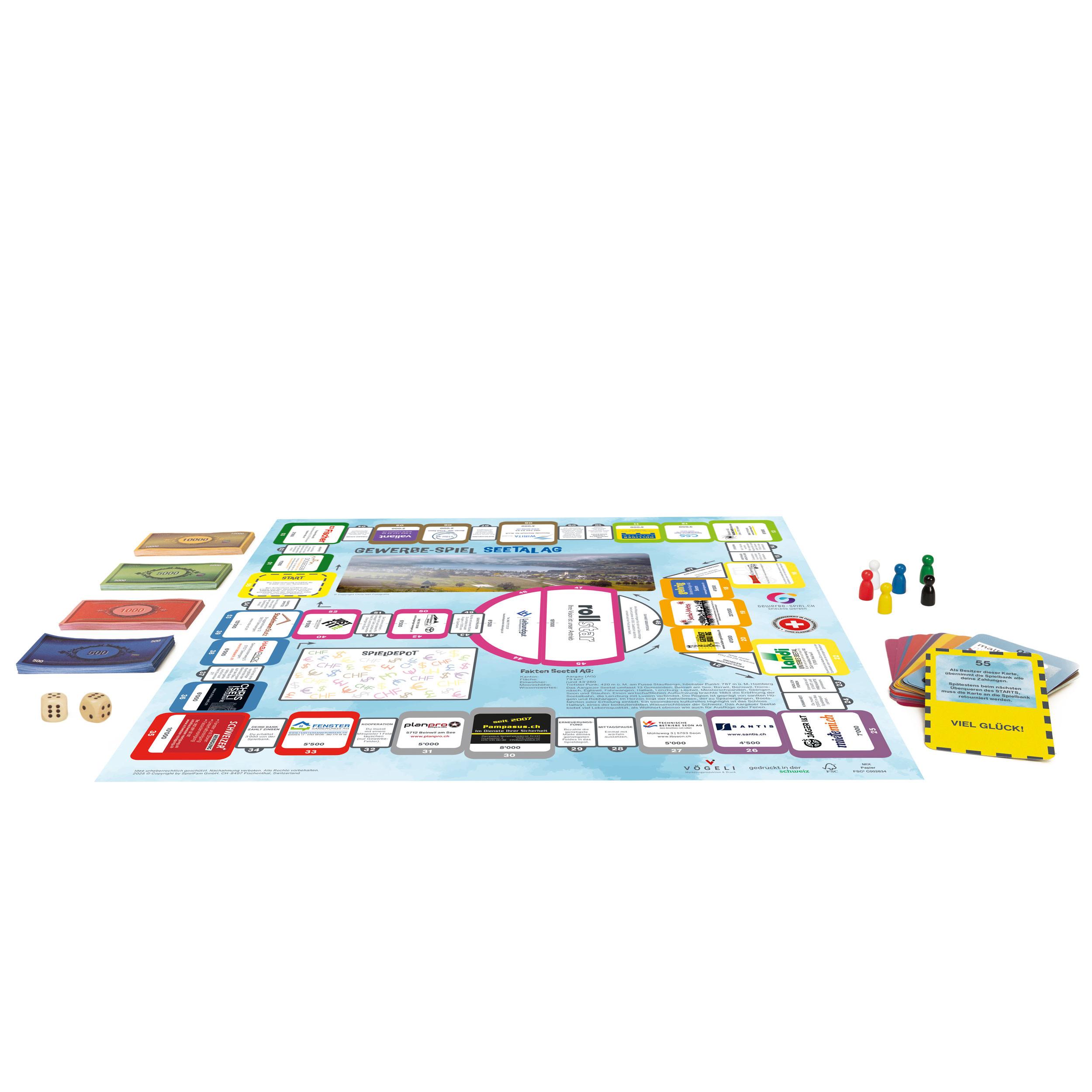 GEWERBE-SPIEL  Brettspiel SEETAL AG (Deutsch) 