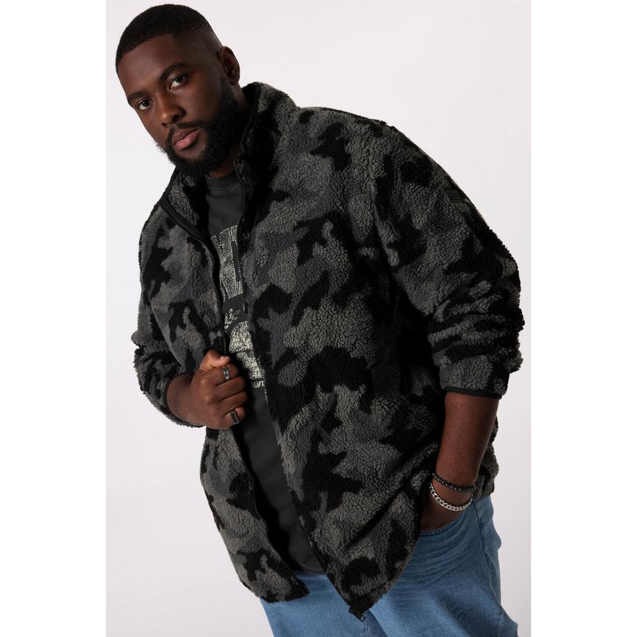 Sthuge Teddy Camouflage Stehkragen Jacke  