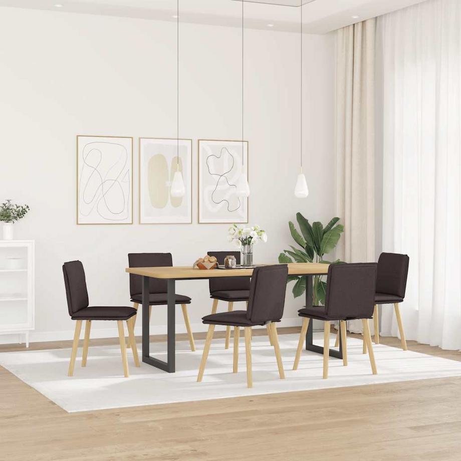 VidaXL Chaise de salle à manger tissu  