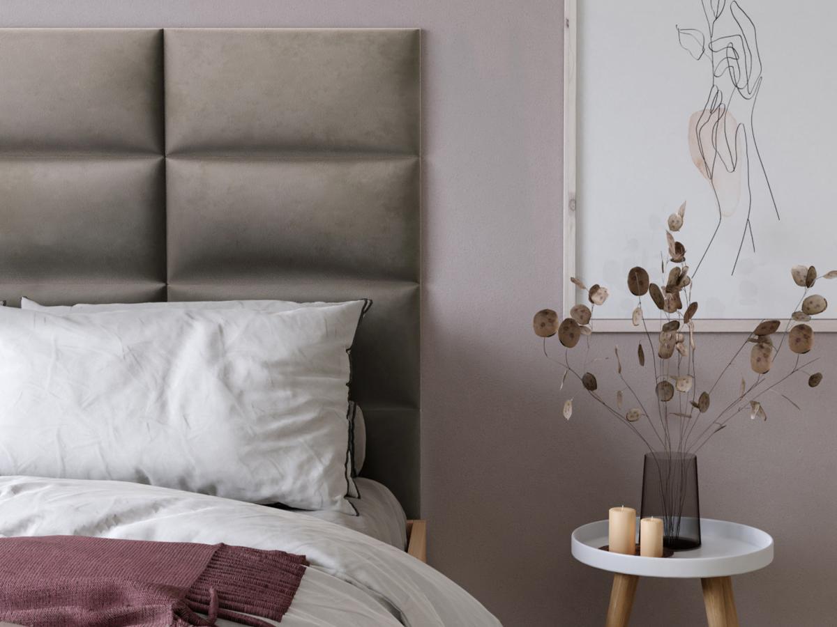 Vente-unique Wandpaneel BettKopfteil Samt BONTE  