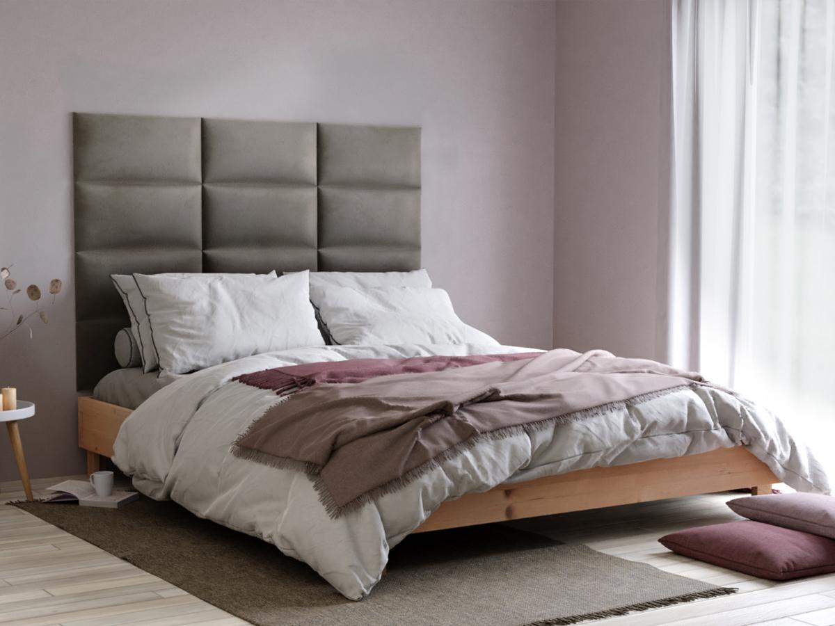 Vente-unique Wandpaneel BettKopfteil Samt BONTE  