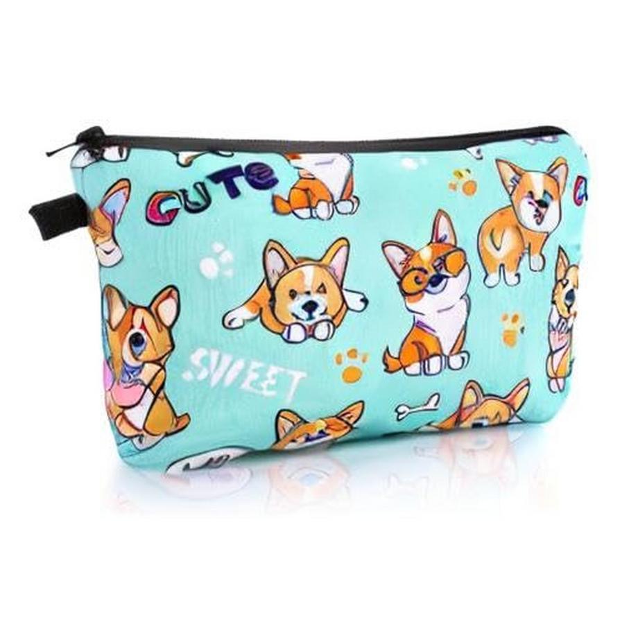 Only-bags.store Kosmetische Schminktasche Leinwand Handtasche Mini Tasche Geldbörse  