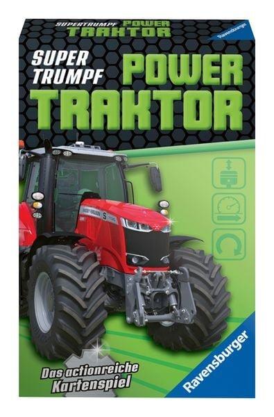 Ravensburger  Ravensburger Kartenspiel, Supertrumpf Power Traktor 20689, Quartett und Trumpf-Spiel für Technik-Fans ab 7 Jahren 
