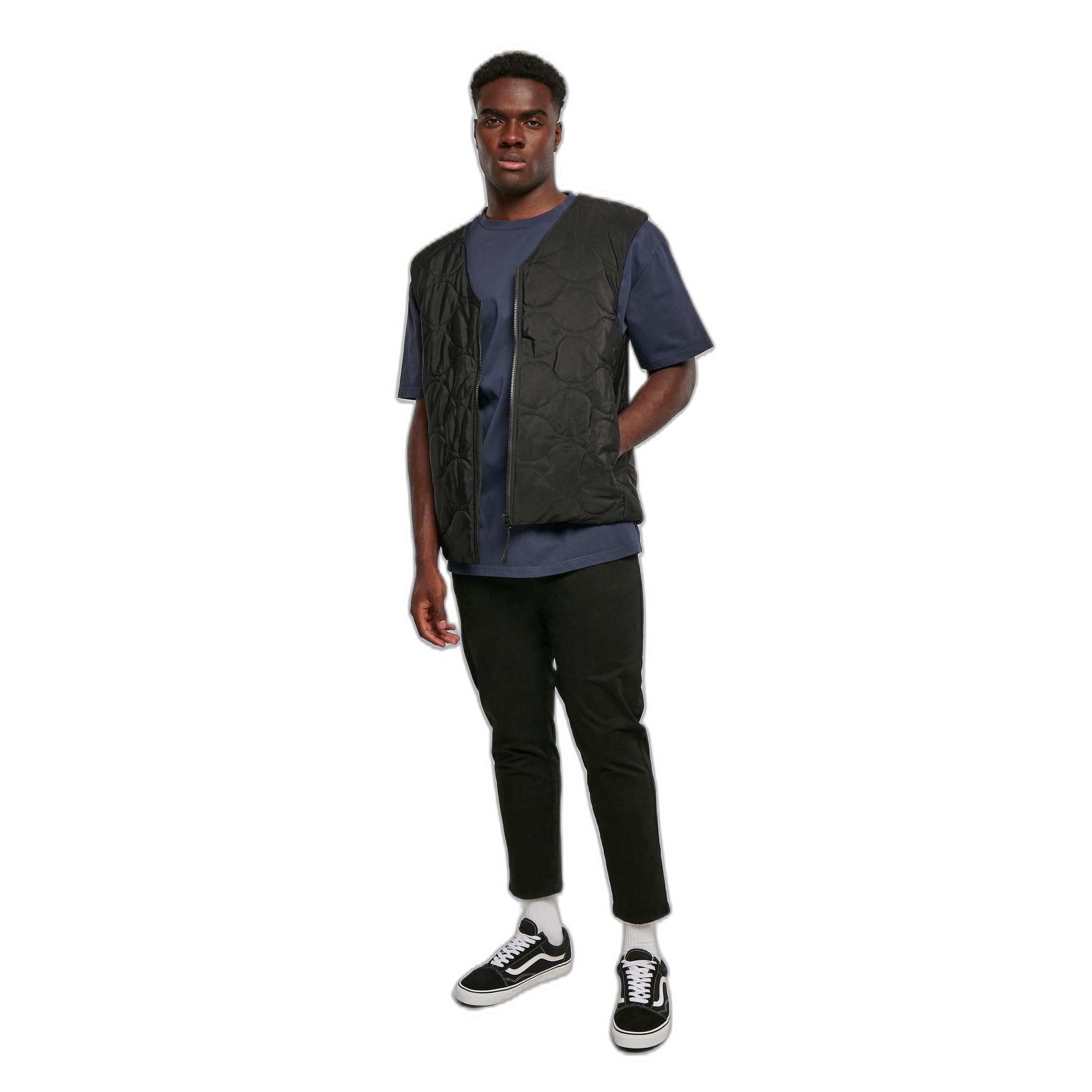 URBAN CLASSICS Ärmellose Steppdaunenjacke mit Reissverschluss  