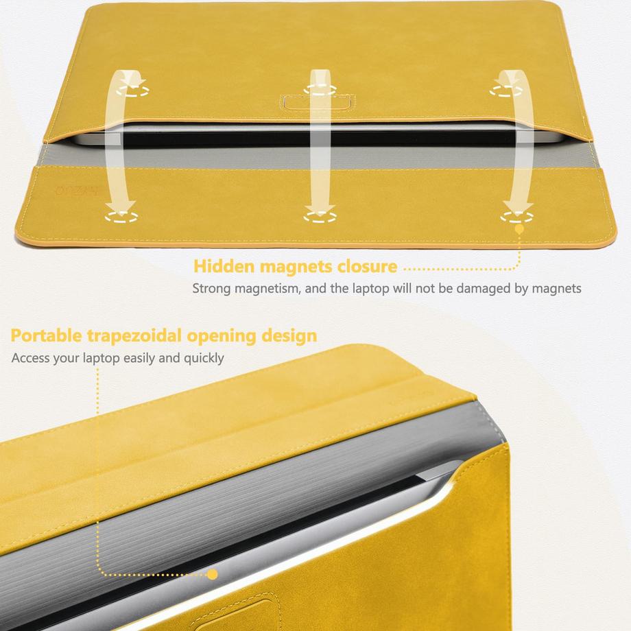 Only-bags.store Pochette pour ordinateur portable avec fonction de support  