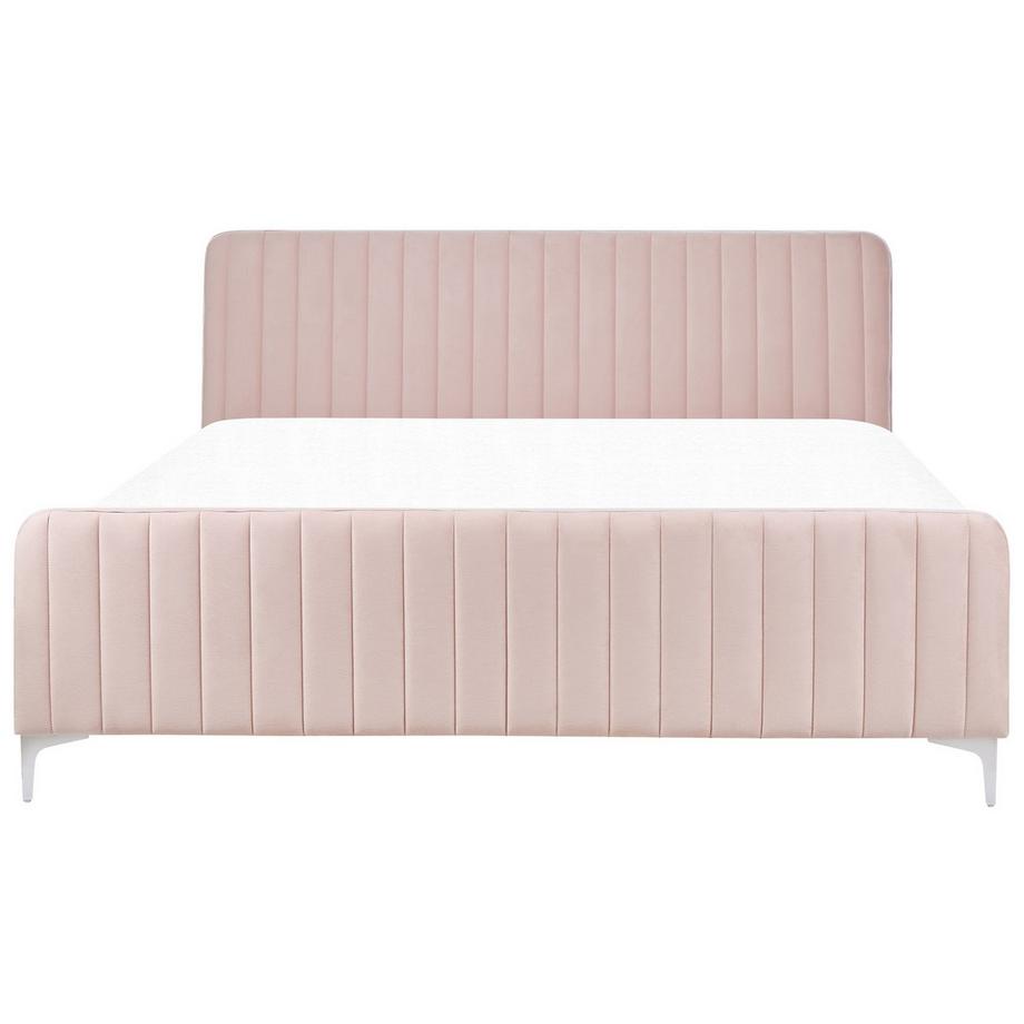 Beliani Letto en Velluto Glamour LUNAN  