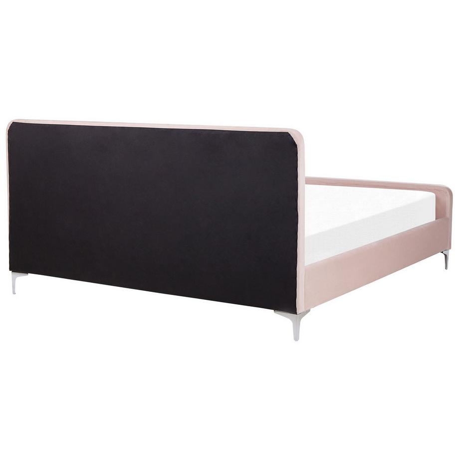 Beliani Letto en Velluto Glamour LUNAN  