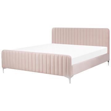 Letto con rete a doghe en Velluto Moderno LUNAN