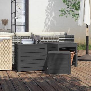 VidaXL set contenitore da giardino Legno  