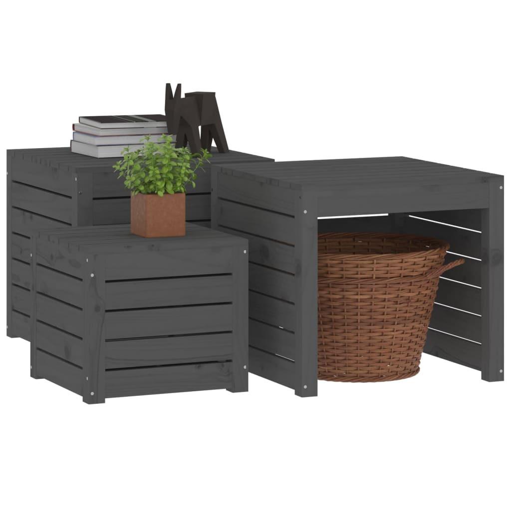 VidaXL set contenitore da giardino Legno  