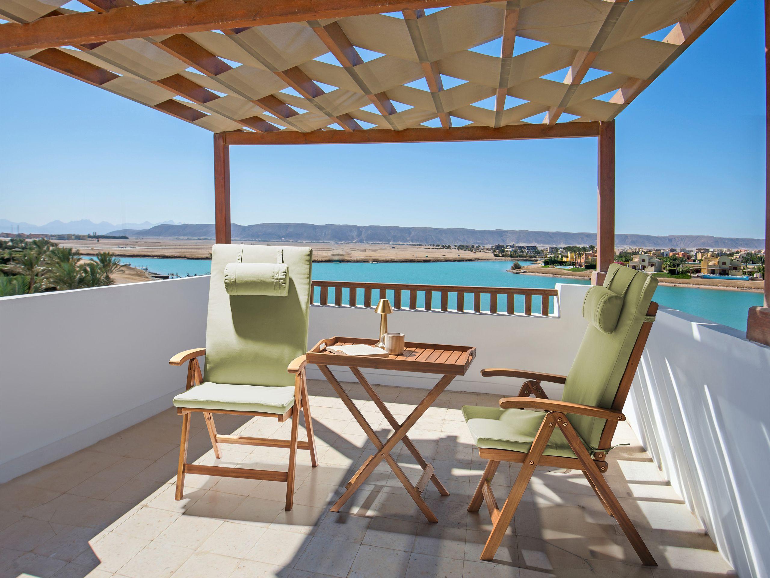 Beliani Set bistrot en Legno d'acacia Moderno JAVA PREMIUIM  