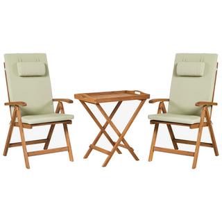 Beliani Set bistrot en Legno d'acacia Moderno JAVA PREMIUIM  