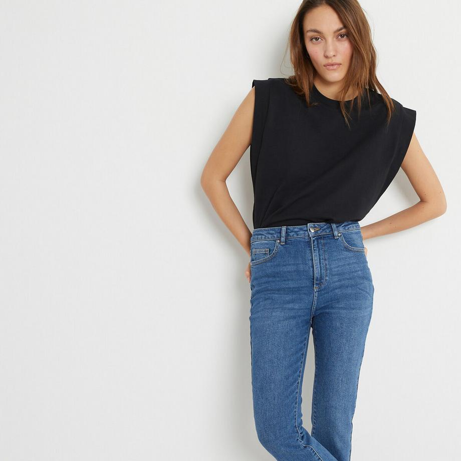 La Redoute Collections Ärmelloses Rundhals-Top  