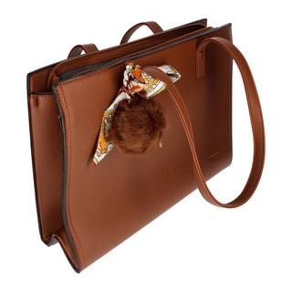 Gallantry  Borsa shopper con foulard marrone 