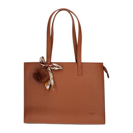 Gallantry  Borsa shopper con foulard marrone 