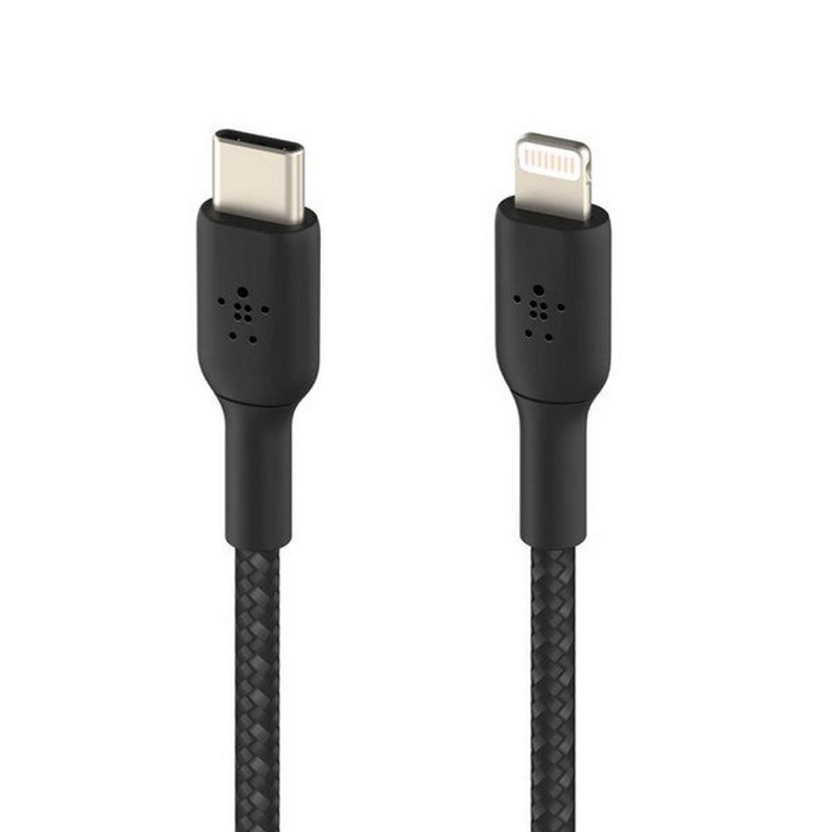 belkin  Cavo Lightning Nylon 1 Metro Belkin Nero 