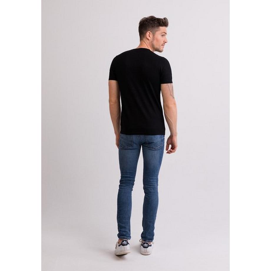 CASH-MERE.CH T-Shirt Col V Manches Courtes  