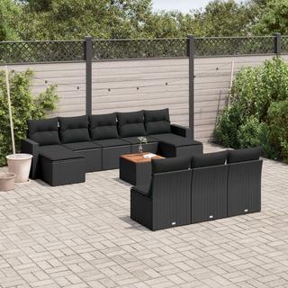 VidaXL set divano da giardino Polirattan  