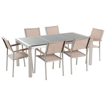 Set da pranzo per 6 persone en Acciaio inox Moderno GROSSETO