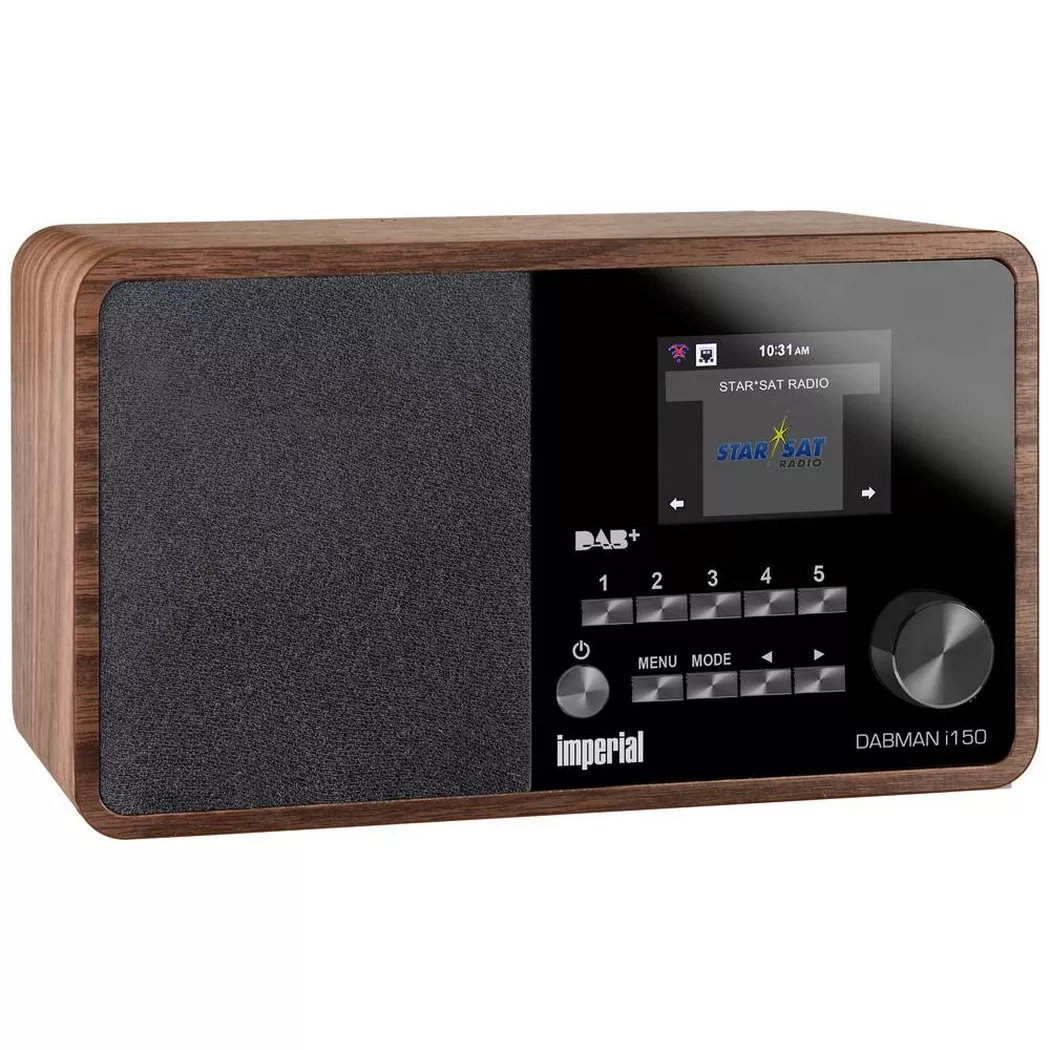 Imperial DABMAN i150 DAB+ Internet Radio Speaker with WiFi, FM, USB & DAB Digital -  Wood Look