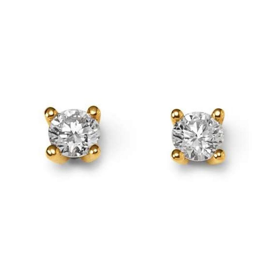 Ohrstecker Diamant 0.25ct.  Gelbgold 750