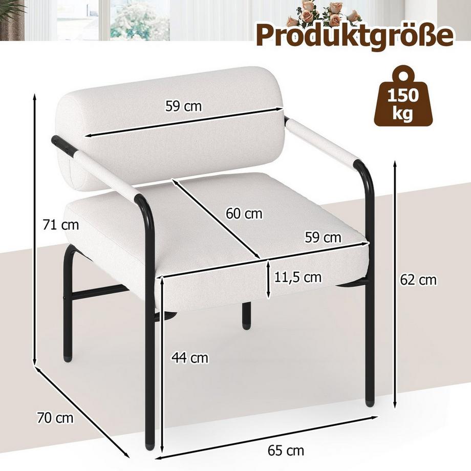 Northix Loungesessel mit Armlehnen  