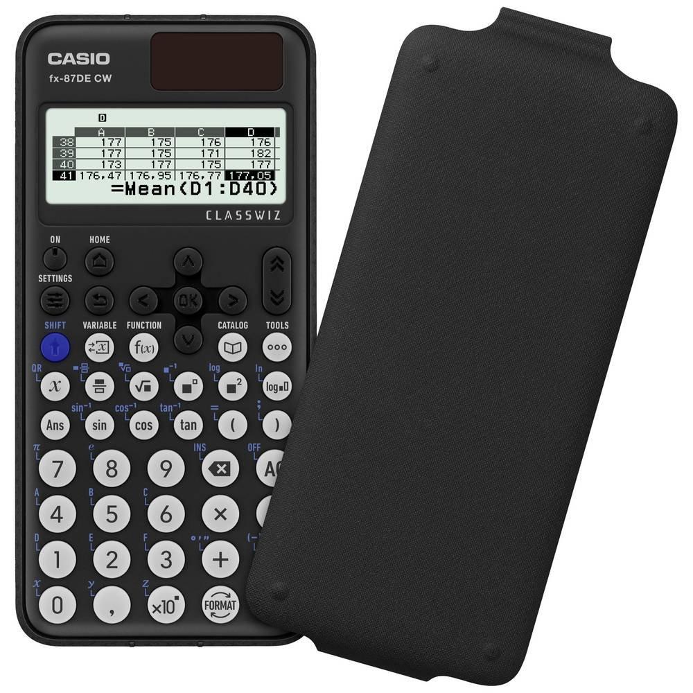 CASIO Technisch wissenschaftlicher Rechner Schwarz Display (Stellen): 10 batteriebetrieben, solarbe  