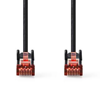 Nedis  Câble réseau CAT6 | RJ45 Mâle | RJ45 Mâle | S/FTP | 10,0 m | Rond | LSZH | Noir | Étiquette 