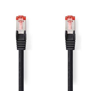 Nedis  Câble réseau CAT6 | RJ45 Mâle | RJ45 Mâle | S/FTP | 10,0 m | Rond | LSZH | Noir | Étiquette 