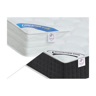 Vente-unique Matratzen elektrischer Lattenrost 2erSet mit Tellermodulen Taschenfederkern Memory Schaum PHANES OKINMotoren Eiche  