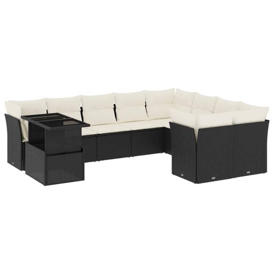 set divano da giardino Polirattan