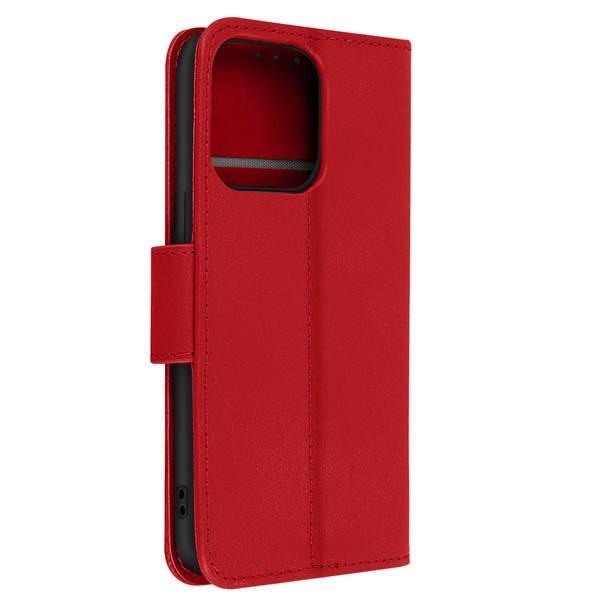 Avizar  Custodia Pelle iPhone 13 Pro Max Rossa 