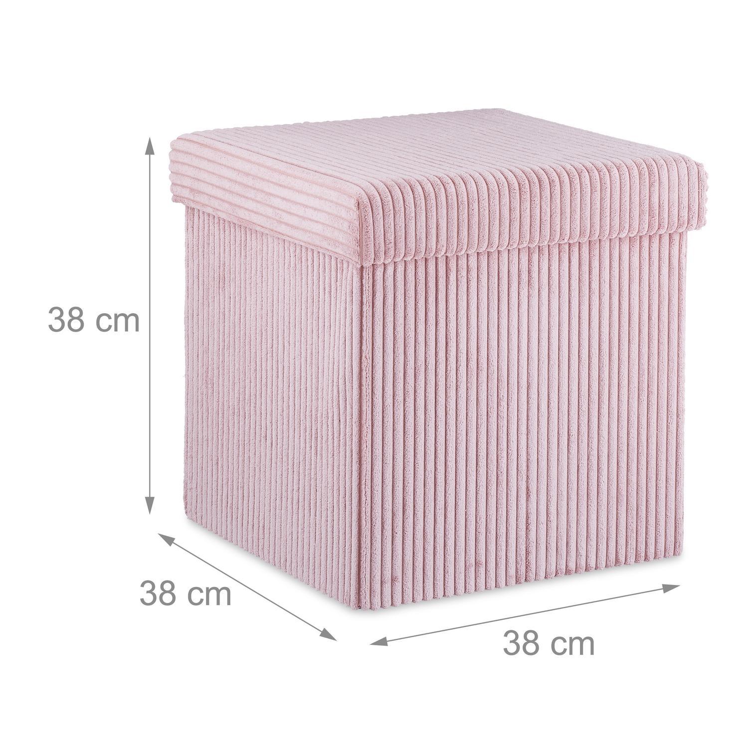 B2X Siège Cube pliable en velours  