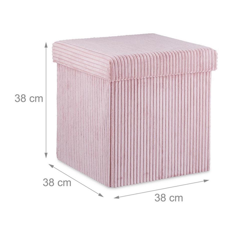 B2X Siège Cube pliable en velours  