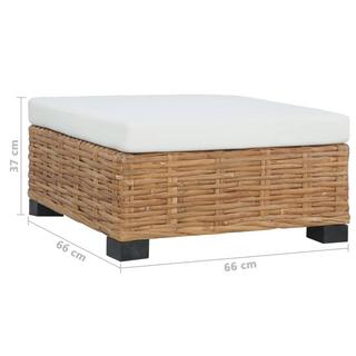 VidaXL Fußhocker rattan  