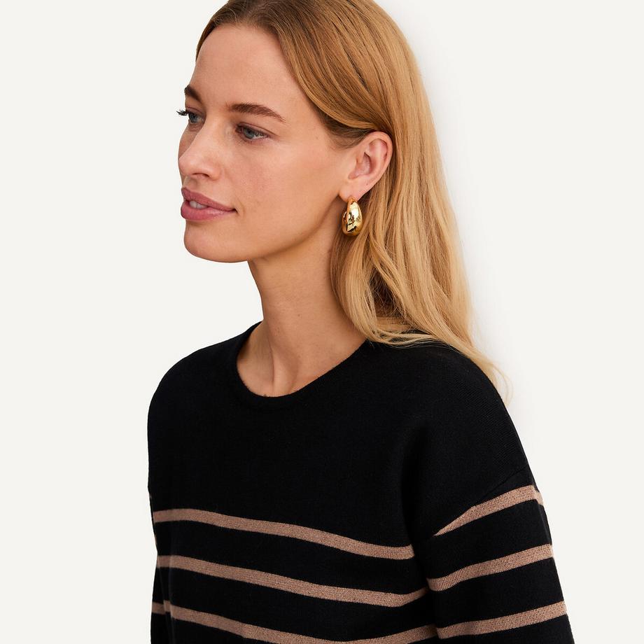 La Redoute Collections Maglione a Righe Maglia Fine Girocollo  