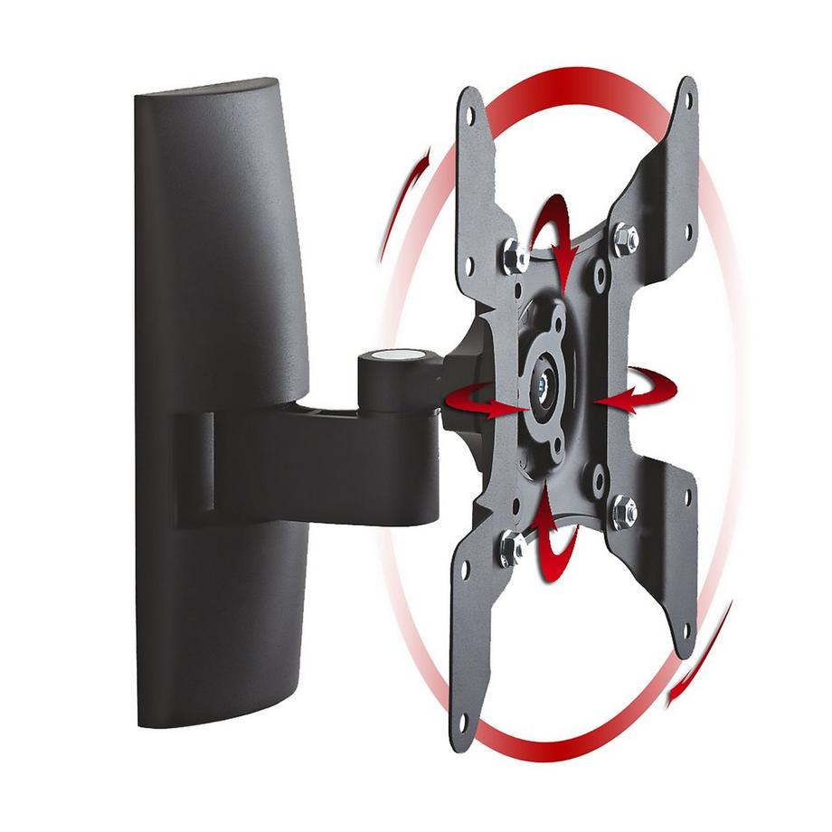 VCM Universal TV Halterung | VESA Wandhalterung | Halter Fernsehhalter flach neigbar schwenkbar | Belastbarkeit bis zu 20kg - TS1  