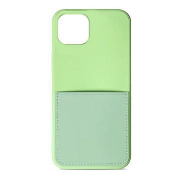 Silikon Case mit Kartenfach iPhone 14 Pro - Green