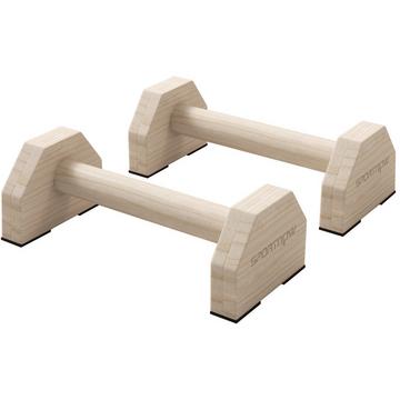 Set di 2 maniglie per flessioni, maniglie per flessioni antiscivolo in legno, flessioni con parallele per allenamento muscolare, allenamento della forza, naturali
